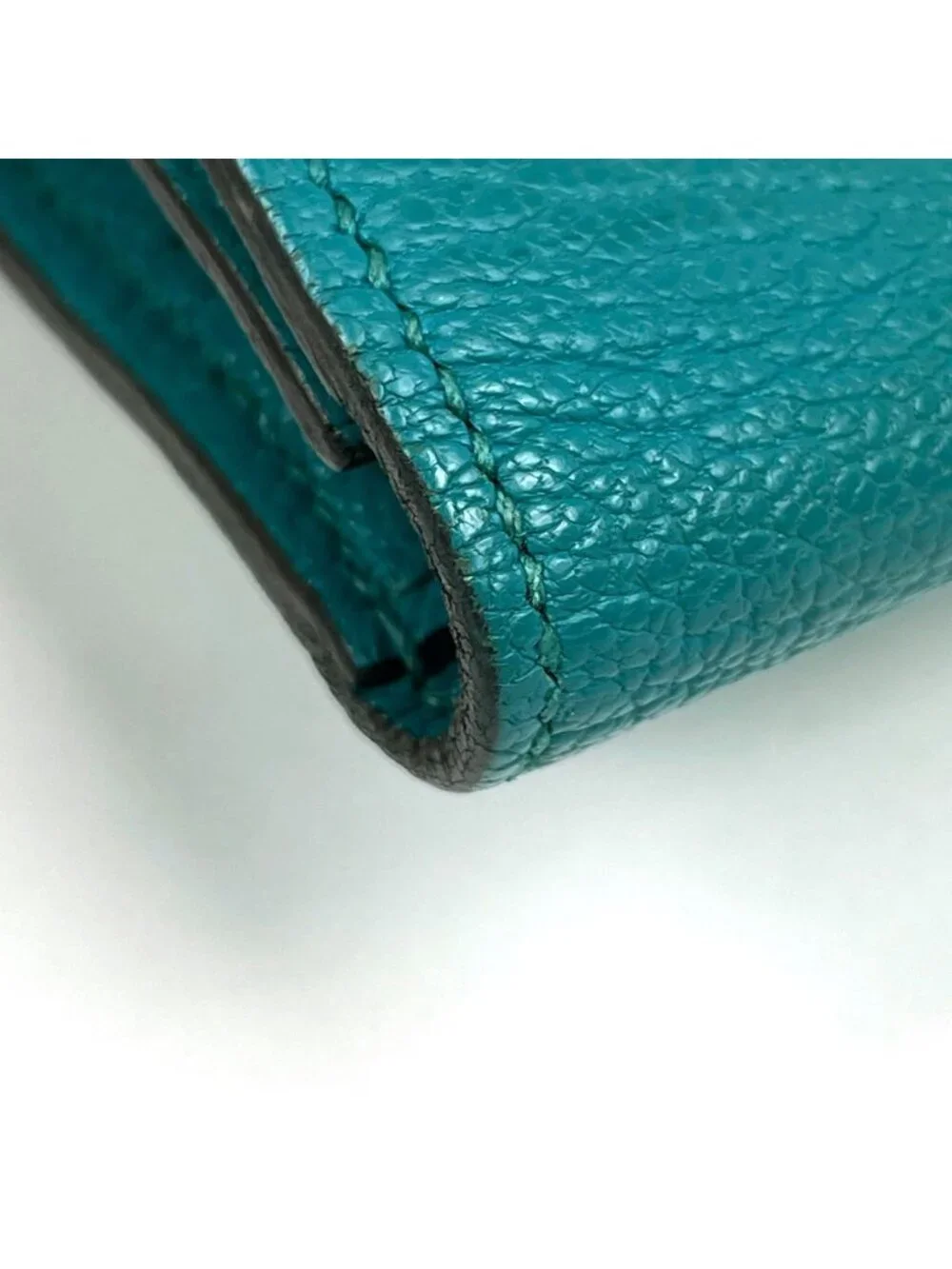 Hermes Bearn Souffle Wallet Chevre Malachite